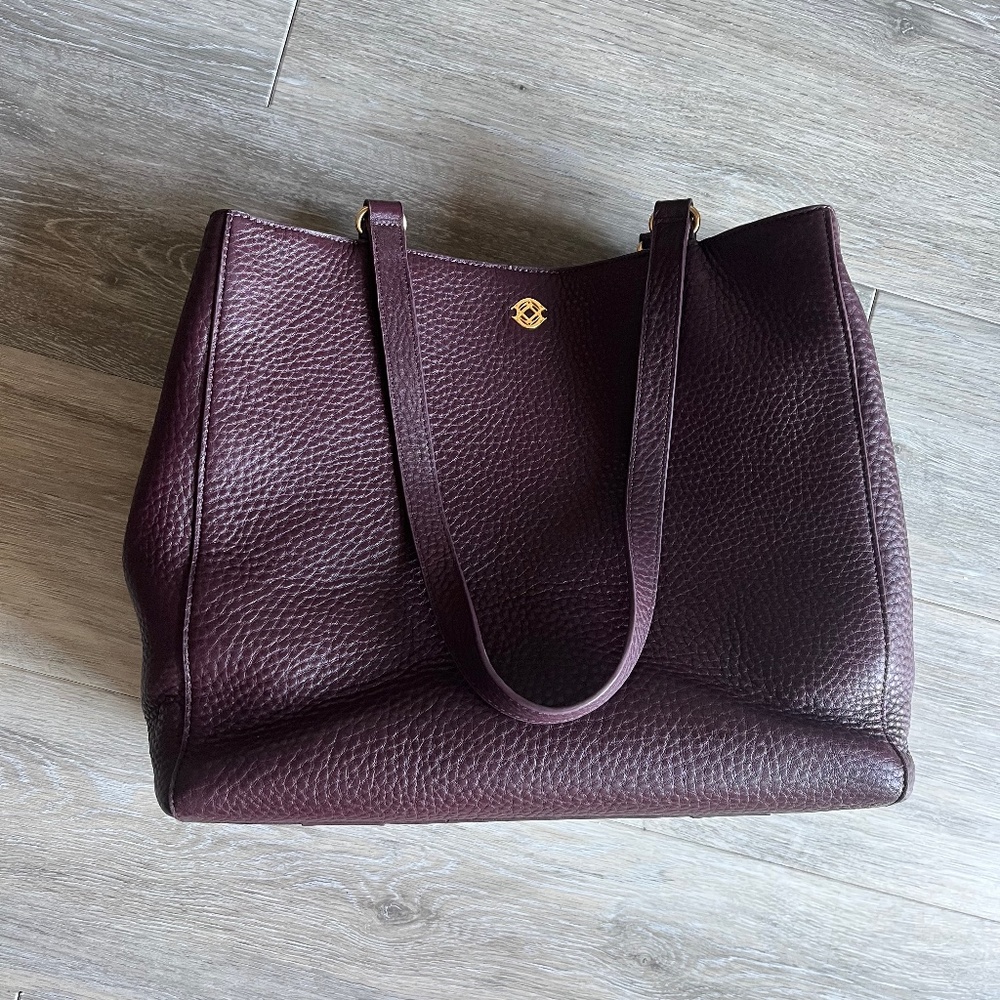 Dagne Dover Medium Allyn Tote (Oxblood)